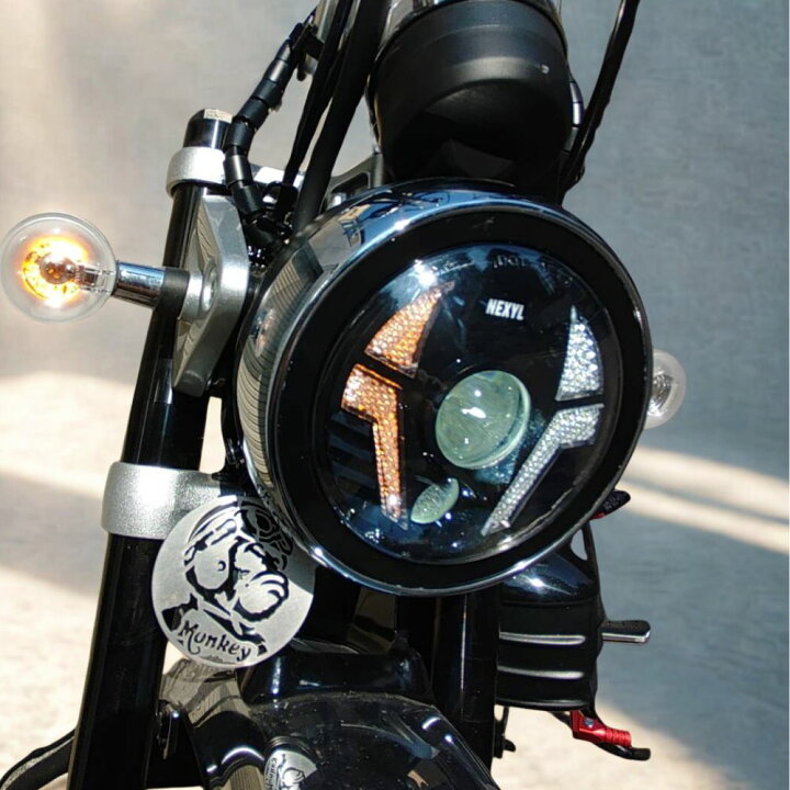 楽天市場】HONDA Monkey125 用 ウインカー内蔵 LEDヘッドライト デイ 