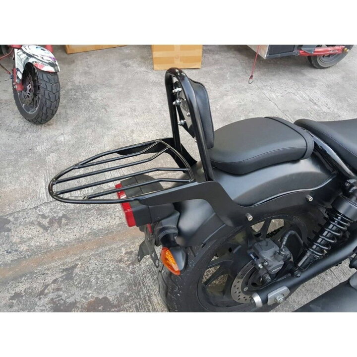 楽天市場】GTR ホンダ レブル250/500用背もたれ付リアキャリアHonda 