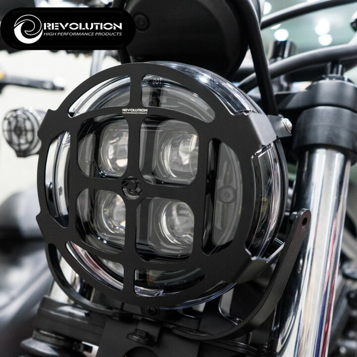 楽天市場】REVOLUTION アルミ製ヘッドライトガード ホンダ CL250/500 
