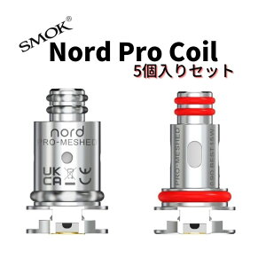 SMOK Nord Pro Coil[0.6ohm DL/0.9ohm MTL ]5pcsスモック ノードプロ コイル 5個入り　電子タバコ 電子たばこ　アトマイザーヘッド