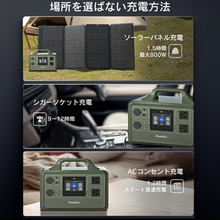 楽天市場】【ポイント最大44倍☆50個数量限定】 PowerEco ポータブル 