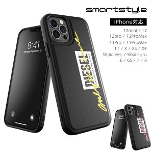 DIESEL ディーゼル iPhone ケース アイフォン カバー スマホケース 刺繍 ディテール ロゴ 耐衝撃 TPU ブラック×ライム ブラック×コーラル メンズ レディース iPhone SE2 / SE3 / 6 / 7 / 8 / 11 / 12 ブラン