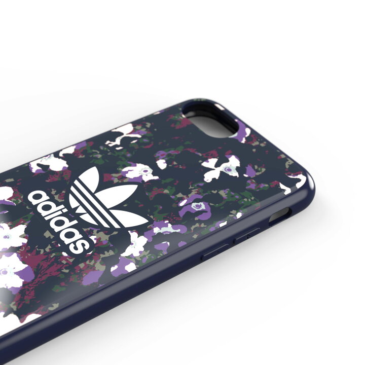 楽天市場 Adidas アディダス スマホケース Iphone Se ケース 第2 第3世代 Iphone 6 6s 7 8 アイフォン カバー スマホケース 耐衝撃 Tpu 花柄 フローラル プリント カレッジネイビー X アクティブパープル Smartstyle 楽天市場店