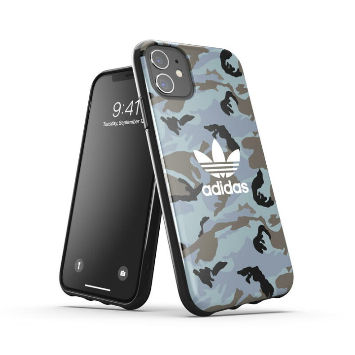 楽天市場 Adidas アディダス スマホケース Iphone 11 ケース スマホケース アイフォン カバー 耐衝撃 Tpu カモ柄 プリント エメラルド X ブルー Smartstyle 楽天市場店