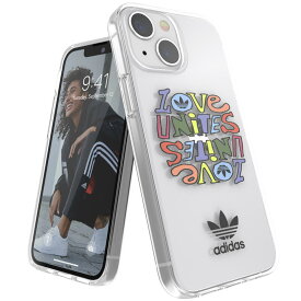 adidas アディダス スマホケース iPhone13 mini ケース アイフォン カバー スマホケース 耐衝撃 TPU PRIDE プライド レインボー プリント 柄 カラフル ※当店限定1年保証※
