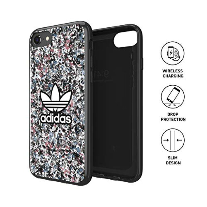 楽天市場 Adidas アディダス スマホケース Iphone Se ケース 第2 第3世代 Iphone 6 6s 7 8 スマホケース アイフォン カバー スマホケース 耐衝撃 Tpu 花柄 フローラル プリント ブラック X ローズ X ブルー Smartstyle 楽天市場店