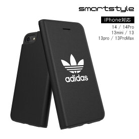 【 送料無料 】 adidas アディダス iPhone 手帳型ケース アイフォン 手帳 ケース スマホケース BASIC [ ブラック 黒 ] iPhone 13 mini / 13 / 13 Pro / 13 Pro Max / iPhone 14 / 14 Pro