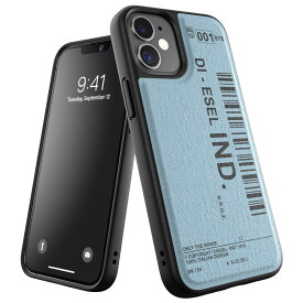 DIESEL ディーゼル iPhone 12 Mini ケース スマホケース アイフォン カバー 耐衝撃 TPU デニム ブラック/ブルー ※当店限定1年保証※