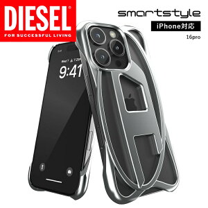 �y���������zDIESEL �f�B�[�[�� iPhone 17 Pro / 17 Pro Max / 17 Air / 16 Pro �P�[�X D���S CAGED D GLOSSY ���^���b�N ����d�グ �A�C�t�H�� �J�o�[ �X�}�z�P�[�X [ �V���o�[ / �u���b�N ] �u�����h �l�C ����