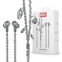 【お1人様1点限り】DIESEL イヤホン 有線イヤホン カナル型 Type-C HIFI音質 ANC (アクティブノイズキャンセリング) 内臓マイク 通話可能 ハイレゾ クリア通話 音量調節 ステレオイヤフォン チャーム付き おしゃれ ブランド