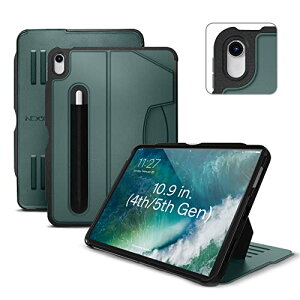 �y���{���K�̔��X�zZUGU iPad Air5 2022 / Air4 2020 �P�[�X 10.9�C���` ��5���� / ��4���� The Alpha Case �ɔ� �����Ռ��ی� 8�i�K�X�^���h�@�\ �I�[�g�X���[�v �X�}�[�g�J�o�[ [ �p�C���O���[�� ] �����X��
