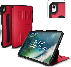 �y���{���K�̔��X�zZUGU iPad Air5 2022 / Air4 2020 �P�[�X 10.9�C���` ��5���� / ��4���� The Alpha Case �ɔ� �����Ռ��ی� 8�i�K�X�^���h�@�\ �I�[�g�X���[�v �X�}�[�g�J�o�[ [ ���b�h ] �����X����1�N��