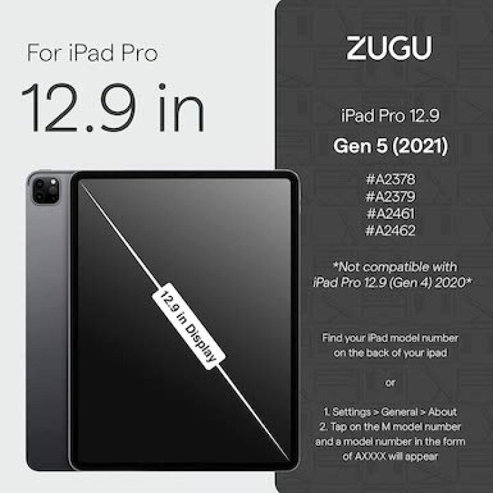 楽天市場】【日本正規販売店】ZUGU iPad Pro 12.9 ケース 2021 第5世代 
