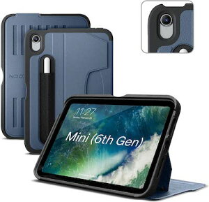 �y���{���K�̔��X�zZUGU iPad �P�[�X �J�o�[ iPad Mini �P�[�X 2021 ��6���� �ɔ� �����Ռ��ی� 7�i�K�X�^���h�@�\ �I�[�g�X���[�v �X�}�[�g�J�o�[ (iPad Mini ��6���� �J�o�[ �u���[) �u�����h �����Y 