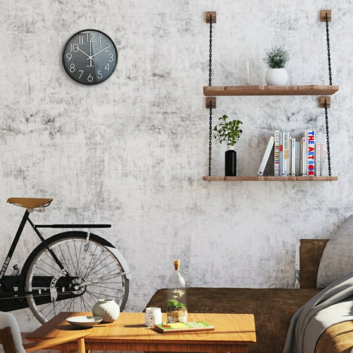 楽天市場 掛け時計 大サイズ 壁掛け 時計 壁掛け時計 静音 丸型 ラウンド シンプル かわいい おしゃれ インテリア 父の日 ギフト スマートサプライ