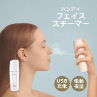 ＼4/14-30限定セール★70％オフ!／ハンディフェイススチーマー ハンディミスト スチーマー フェイス 加湿…
