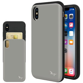 iphoneXs ケース 耐衝撃 カバー au docomo softbank iphone xs アイフォンエックスs ケース 背面カード バンパーケース bumper case スマホケース き 耐衝撃 マット加工カード 擦り傷防止 Breeze