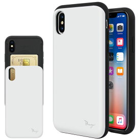 iphoneXs ケース 耐衝撃 カバー au docomo softbank iphone xs アイフォンエックスs ケース 背面カード バンパーケース bumper case スマホケース き 耐衝撃 マット加工カード 擦り傷防止 Breeze