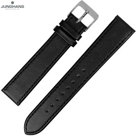 ユンハンス マックスビル用 純正 替ベルト 新品 18mm ブラック レザー 革ベルト 腕時計用 送料無料