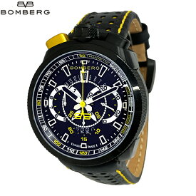 BOMBERG ボンバーグ 新品・アウトレット あす楽 腕時計 BOLT-68 BS45CHPBA.015.3 メンズ レザーストラップ ブラック系 クォーツ クロノ スイス製 並行輸入品 送料無料