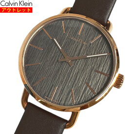 Calvin Klein カルバンクライン 腕時計 新品・アウトレット K7B216G3 イーブン クォーツ メンズ ブラウンレザーバンド 茶 革ベルト 並行輸入品