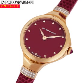 エンポリオ アルマーニ 新品・ アウトレット 腕時計 ARS8152 レッド トカゲ クォーツ レディース 並行輸入品 Swiss Made 送料無料