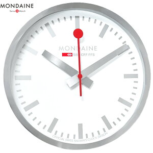fB[ MONDAINE EH[ NbN Wall Clock |v A995.CLOCK.17SBV 40cm ^ Vo[ sAi