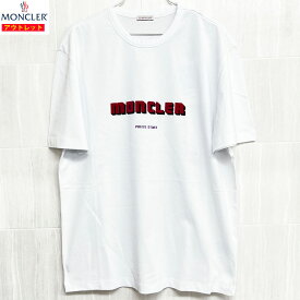 モンクレール 新品・アウトレット 半袖 Tシャツ 8046950 8390T クルーネック 丸首 メンズ ホワイト 3XL