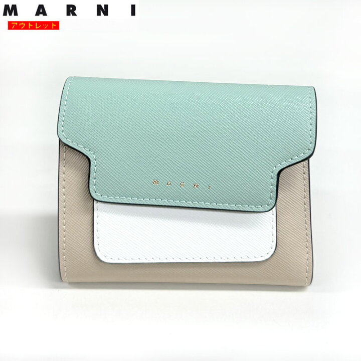 楽天市場】MARNI マルニ 新品・アウトレット！【B】 三つ折り財布  