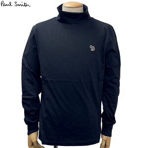 �|�[���X�~�X Paul Smith �V�i �g�b�v�X ����T�V���c �^�[�g���l�b�N M2R 391U KZEBRA �_�[�N�l�C�r�[ �R�b�g�� �����Y �n�C�l�b�N S/M/XL ���s�A���i ��������