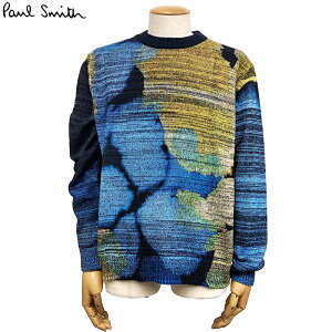 �|�[���X�~�X Paul Smith �V�i �Z�[�^�[ �N���[�l�b�N M2R 248Y L21943 �u���[�n �j�b�g �R�b�g�� �����Y S/M ���s�A���i ��������