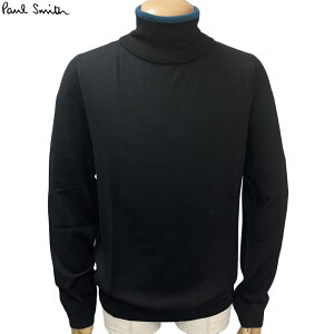 �|�[���X�~�X Paul Smith �V�i �g�b�v�X �j�b�g �n�C�l�b�N M2R 533X L21861 �u���b�N×�u���[ �E�[�� �����Y S/M �^�[�g���l�b�N ���s�A���i ��������