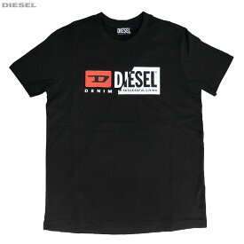DIESEL ディーゼル 新品 レディース 半袖 Tシャツ 丸首 A00312 0091A 900 黒 M ブラック クルーネック 並行輸入品 クリックポストで送料無料