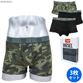 DIESEL ディーゼル 新品 アンダーウェア 3枚組 A12484 RWCAS E4869 ボクサーパンツ カモフラージュ 下着 コットン M-XL 送料無料