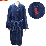 POLO RALPH LAUREN ポロ ラルフローレン 新品・アウトレット バスローブ コットン RL91NY ネイビー メン…