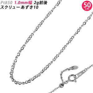 Pt850 1mm 50cm XN[10 v`i lbNX`F[ 2gO XChAWX^[t   Jbg