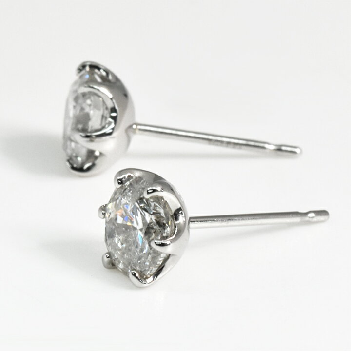 楽天市場】Pt900 2ct ダイヤピアス 両耳 プラチナ 1粒1ct以上 