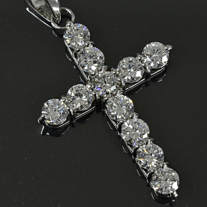 楽天市場】Pt900 ダイヤクロス40 5.5ct UP 鑑定書付き プラチナ 