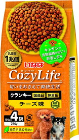 いなば ドッグフード Cozy Lifeクランキー チーズ味 760g　賞味期限：2024年07月