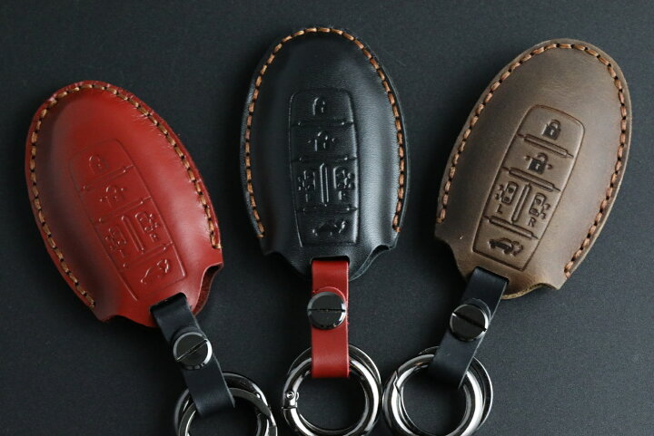 楽天市場 新型セレナ エルグランド 本革キーケース スマートキーカバー スマートキーケース 5ボタン 専用設計 スマート屋