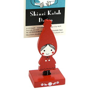 Ԃؐi 킢J[hX^h is-104 Shinzi Katoh design red hood card stand hz_[@hX^h@ē VWJgEfUC SmartZakka̔i