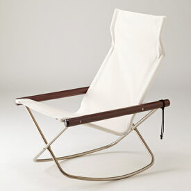 ニーチェアエックス ロッキング ホワイト ダークブラウン NY-112 Ny chair X　倉庫から直送　送料無料　世界に誇る日本の椅子