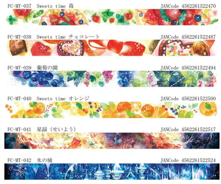 楽天市場】F:chocalo masking tape Vol.3 15mm x 7m Yu Ikeda 