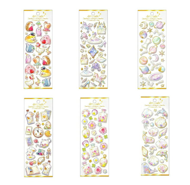 楽天市場 ドロップテール 第三弾 シートシール Drop Tale Seal Sticker 立体感のある キラキラ輝く シール Smartzakka