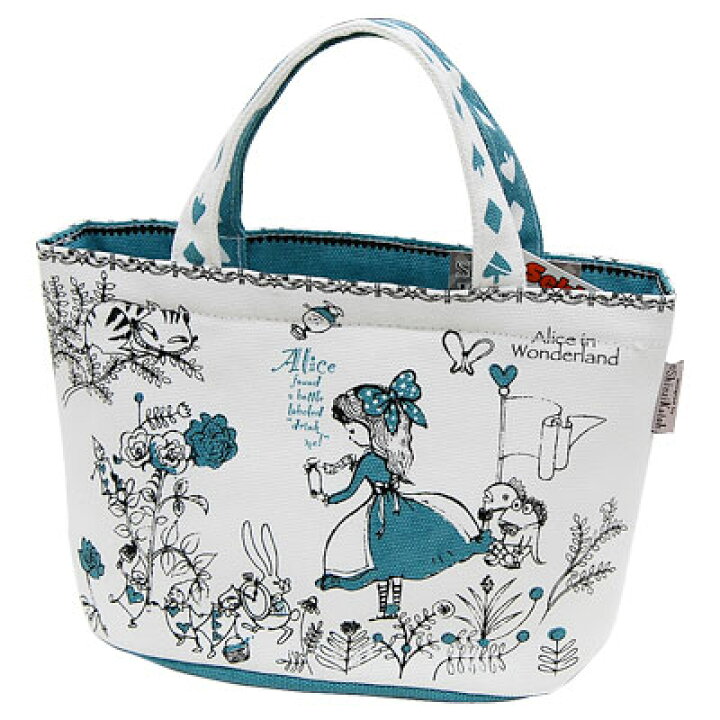 楽天市場 アリス かわいい保冷ランチバッグ シンジカトウ Blue Alice Cute Lunch Bag Shinzi Katoh Design Xhb Smartzakka