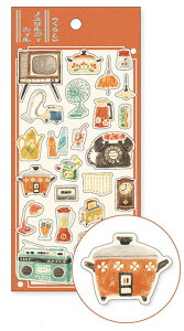 シール ノスタルジーシール miw_82040_82045 シートシール sticker マインドウェイブ mindwave ステッカー 和紙コットン素材シール マインドウェイブシール 可愛いシール おしゃれシール レ