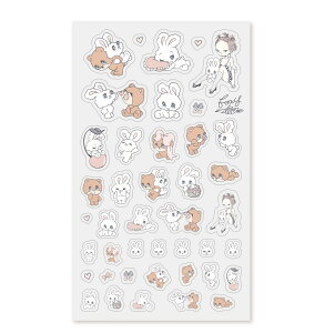 foxy illustrationsV[ frt_cb37002_foxy`s Friends tHNV[ CXg[VYV[ foxy illustrationssticker Seal teBA V[ FRONTIER ߃V[ clear seal