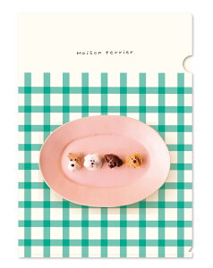Maison terrierNAt@C A4frt_cb53001_Chocorate dogs ]eA A4 clear file maison terrier teBA V[ FRONTIER  NAt@C ]eAObY