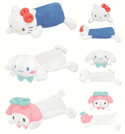 サンリオキャラクターズ くたっとぬいぐるみペンポーチ kmo_305028_305034 サンリオキャラクターズグッズ ハローキティぬいぐるみペンポーチ KAMIOJAPAN カミオジャパン pen pouch Hello Kitty goods（全7柄セットのみ送料無料）