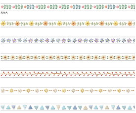クリアテープ ステッチシリーズ 第2弾 cleartape 7mm miw_95499_95505　マインドウェイブ 透明テープ　mindwavecleartape